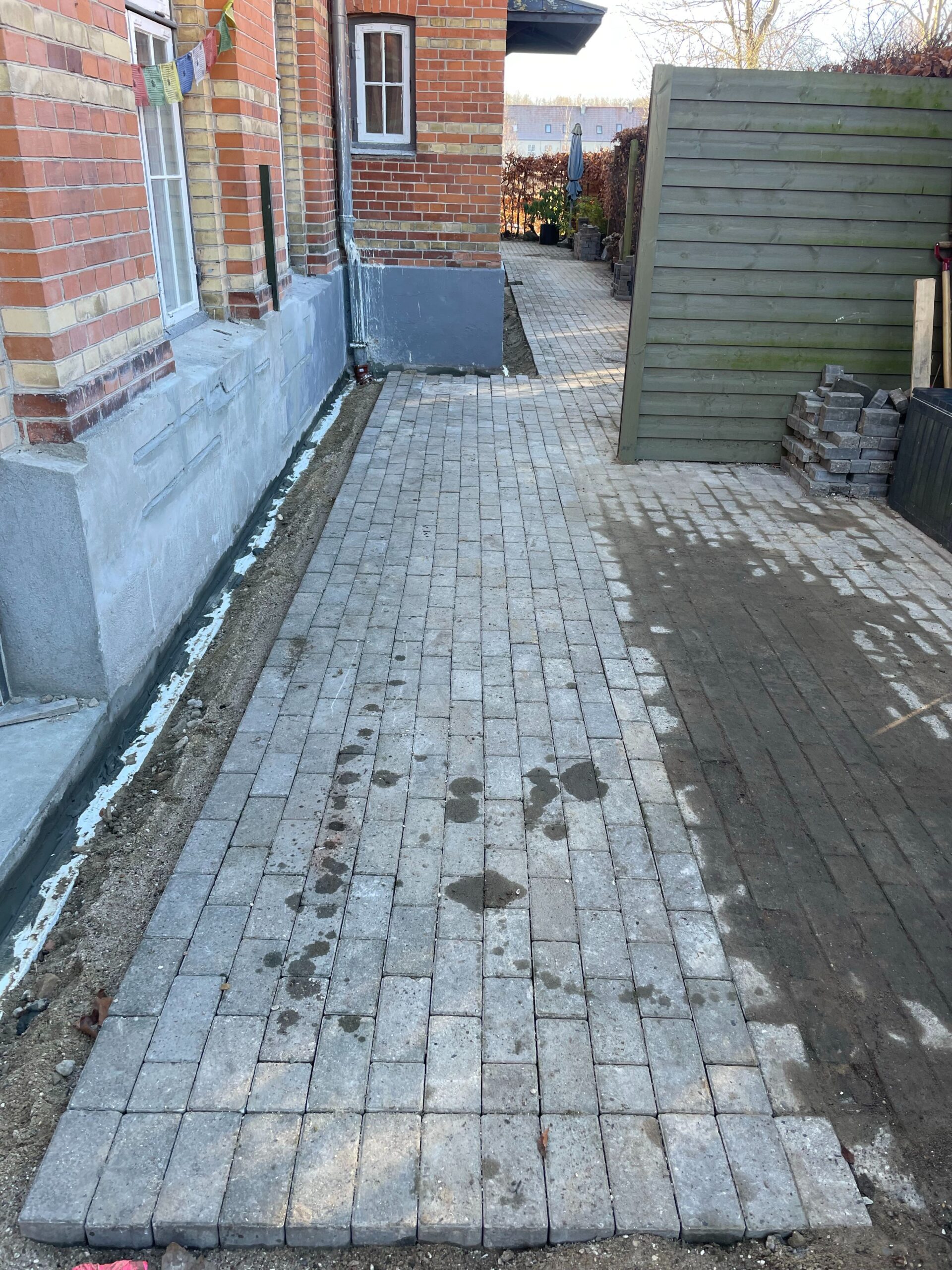 Reetablering, belægning, dræn